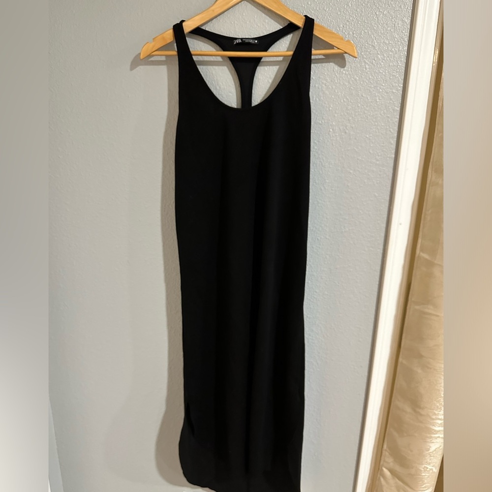 Zara mid length stretchy dress new  no tags size M